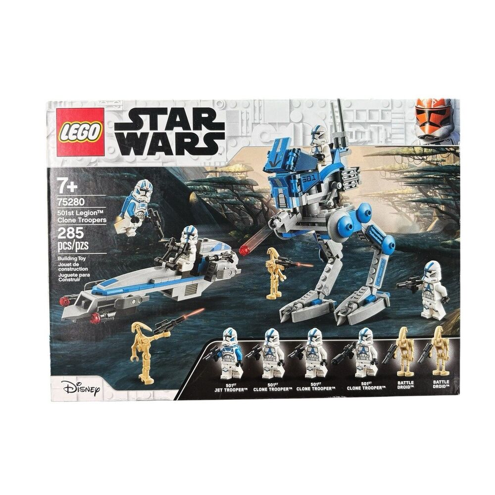 NEW LEGO Star Wars Battle Pack 501st Legion Clone Troopers 75280 285 pcs